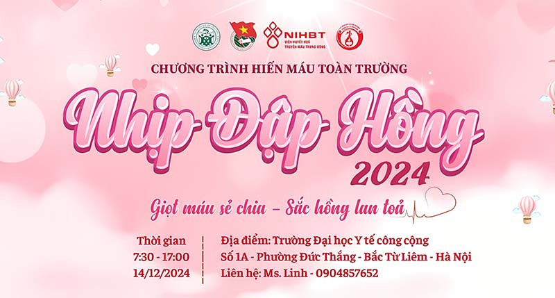 Chương trình hiến máu - Nhịp đập hồng 2024